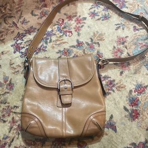 70’s Bellerose Crossbody Messenger Brown bag 10x11"
